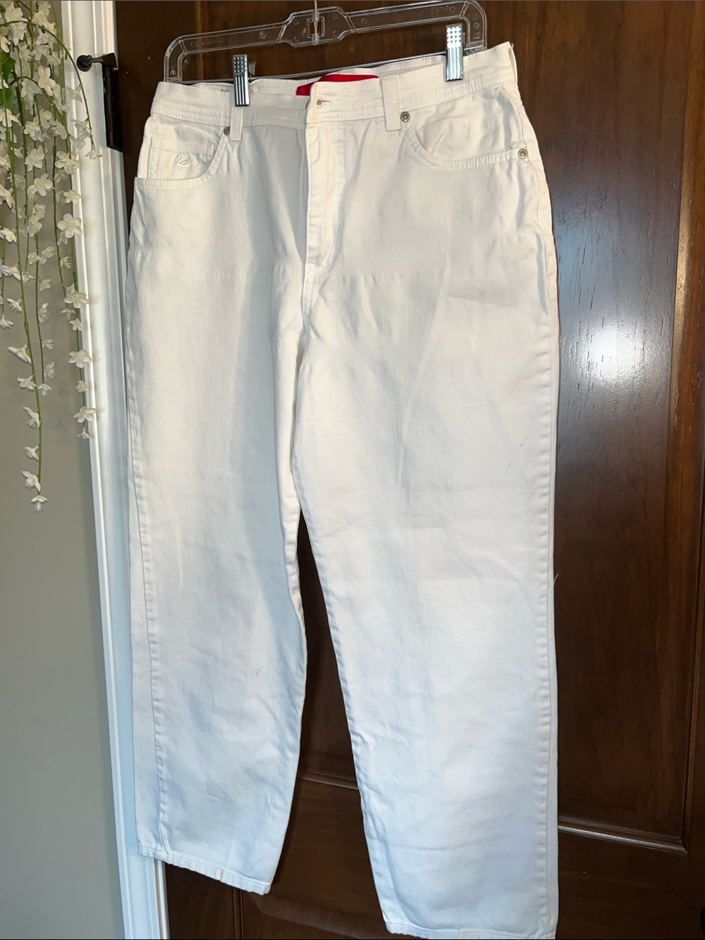 Gloria Vanderbilt White Wide Leg Jeans